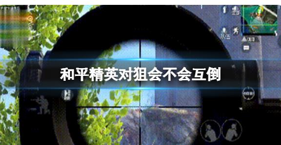 和平精英对狙会不会互倒 和平精英对狙技巧分享