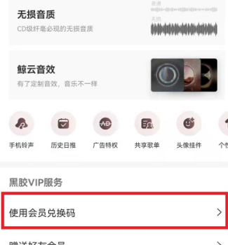 网易云音乐兑换码怎么使用