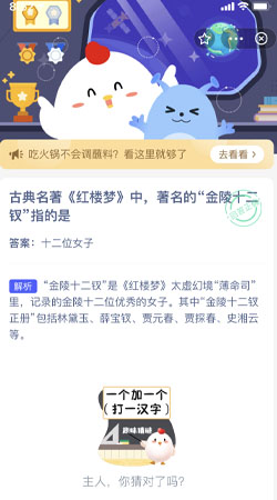 古典名著红楼梦中著名的金陵十二钗指的是