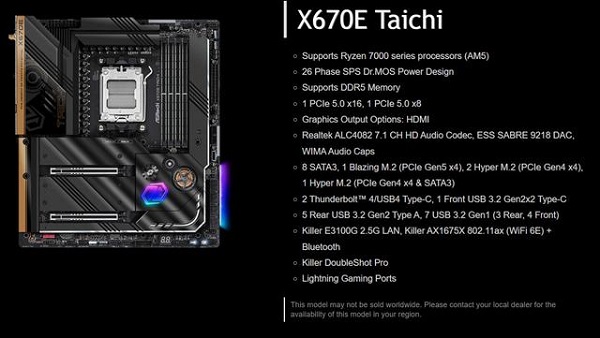 x670主板参数-x670主板参数配置详情