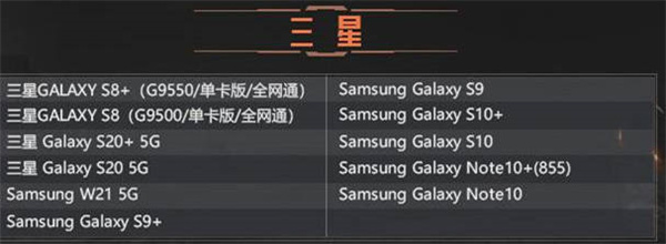 暗区突围手游全品牌适配机型一览 配置最低要求一览