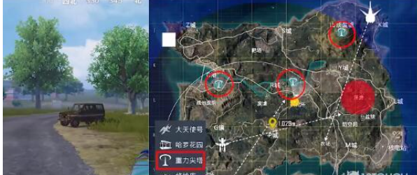 和平精英重力尖塔在哪里 和平精英重力尖塔位置